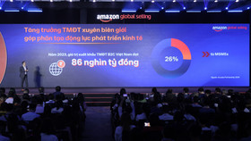 Toàn cảnh hội nghị thương mại điện tử xuyên biên giới 2024 do Amazon Global Selling Việt Nam tổ chức