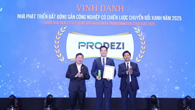 Prodezi nhận danh hiệu “Nhà phát triển bất động sản công nghiệp có chiến lược chuyển đổi xanh năm 2025”