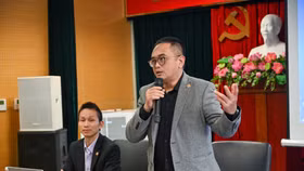 Ông Lâm Quang Nam, Phó Chủ tịch VINASA phát biểu tại buổi họp báo