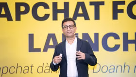 Ông Ajit Mohan, Chủ tịch Snap Khu vực Châu Á - Thái Bình Dương, chia sẻ tại buổi ra mắt giải pháp tại Việt Nam
