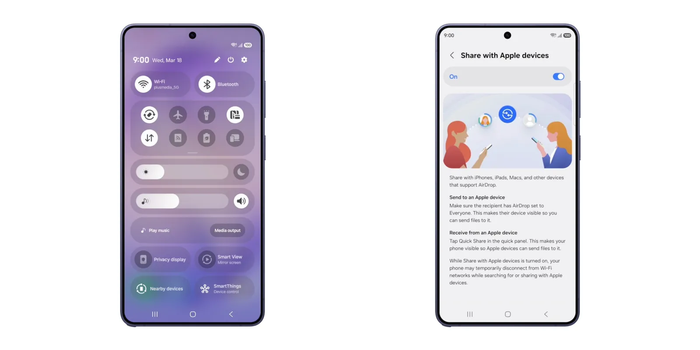 Samsung Galaxy S26 chính thức được hỗ trợ AirDrop