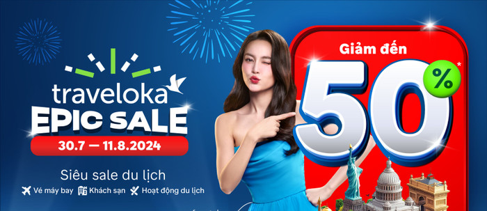 Traveloka EPIC Sale 2024 với loạt khuyến mãi cực khủng