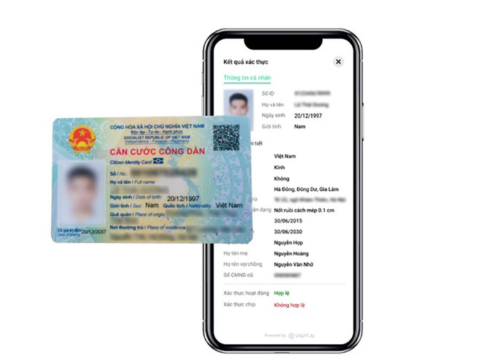 VNPT IDCheck giúp xác minh thông tin CCCD gắn chip