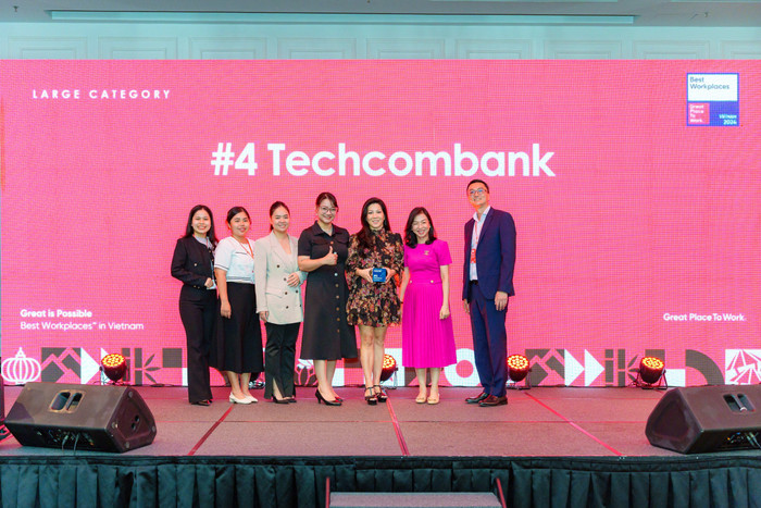 Techcombank lọt danh sách những nơi làm việc tốt nhất Việt Nam