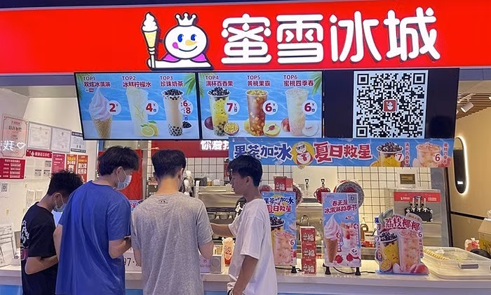 Một cửa hàng Mixue ở Trung Quốc