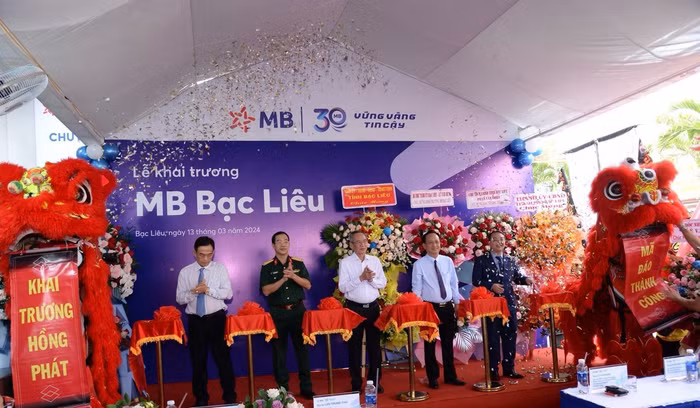 MB chính thức khai trương chi nhánh Bạc Liêu