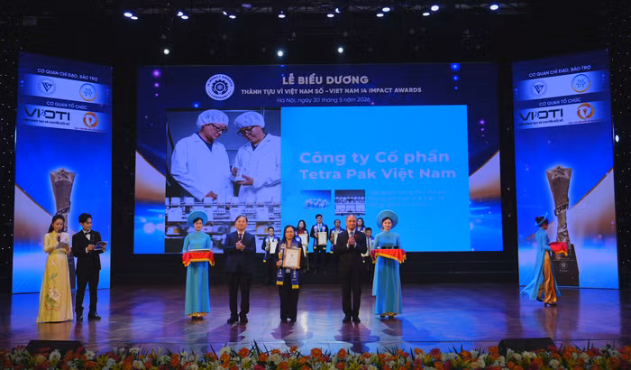 Tetra Pak nhận cú đúp giải thưởng đổi mới sáng tạo tại Vietnam I4 Impact Awards 2026