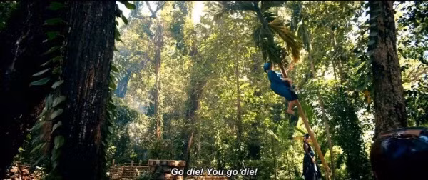 Những cảnh quay cứ tiếp diễn, đưa ta về rừng Cúc Phương. Đó là nơi góp phần tạo nên những thước phim xanh mướt mắt, một thế giới đầy hoang sơ như tồn tại từ thời tiền sử.