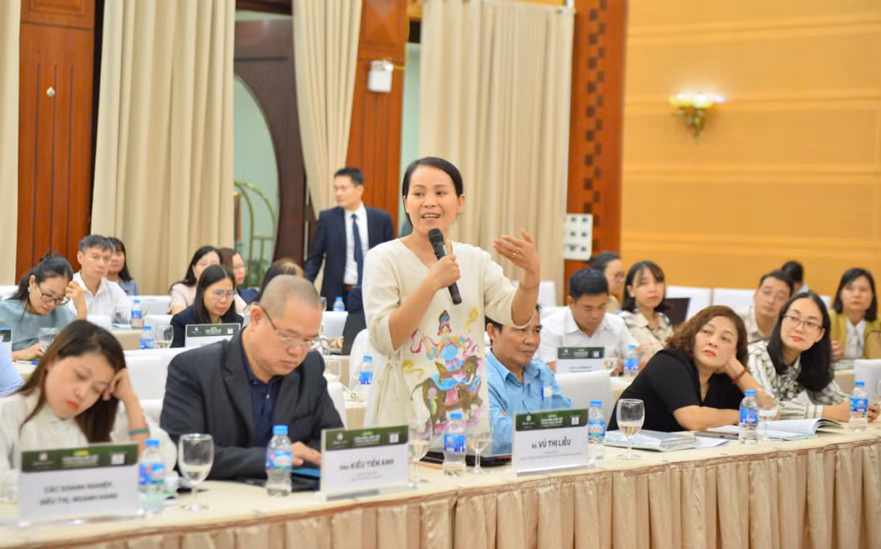 Bà Vũ Thị Liễu, Founder và CEO CTCP nghiên cứu sản xuất và phát triển sợi Eco