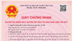 Thông tin phản hồi từ mã QR có giá trị như thông tin trên sổ đỏ