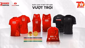 Giải Marathon Quốc tế Hà Nội Techcombank ra mắt bộ vật phẩm phiên bản đặc biệt kỷ niệm 70 năm Giải phóng Thủ đô