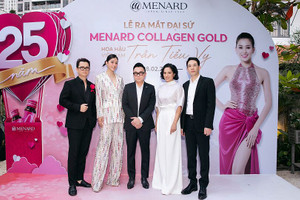 Hoa hậu Trần Tiểu Vy làm đại sứ Menard Collagen Gold