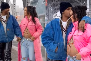 Rihanna đang mang thai, mong chờ con đầu lòng với A$AP Rocky