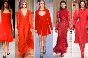Màu "Đỏ" luôn thống trị sàn thời trang qua các mùa mốt