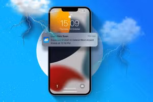 Ứng dụng Thời tiết của iPhone có thể cảnh báo sớm các thiên tai bão lũ