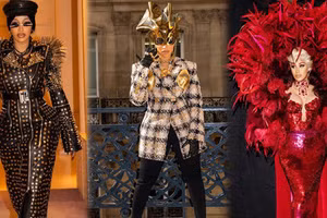 Nhìn lại thời trang của Cardi B ở Paris Fashion Week năm nay