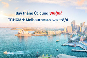 Bay thẳng đến Úc cùng Vietjet Air