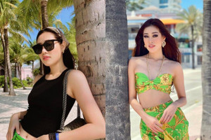 Style cực trẻ trung của Khánh Vân sau Miss Universe