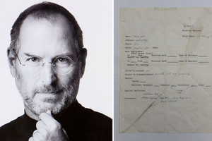 Đơn xin việc năm 1973 của Steve Jobs được bán đấu giá