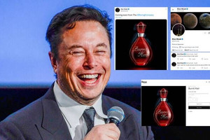 Elon Musk vừa khoe trên Twitter đã bán được 10.000 chai nước hoa Burnt Hair