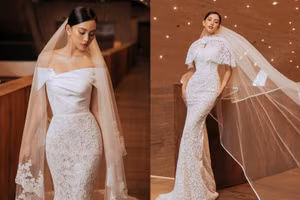 Hoa hậu Tiểu Vy nàng thơ của Lê Thanh Hòa với BST “Shine Your Light”