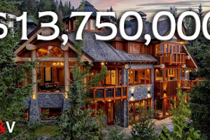 Bên trong nhà gỗ trượt tuyết Whistler Luxury 13,750,000 đô la.