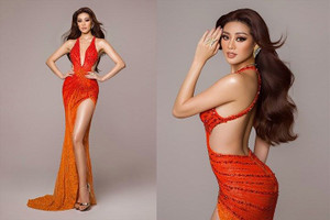 Cận cảnh trang phục dạ hội của Khánh Vân tại chung kết Miss Universe