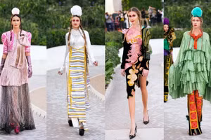 BST mới với tên gọi “Hái Mơ” của NTK Lý Quí Khánh tại triển lãm Expo- Dubai