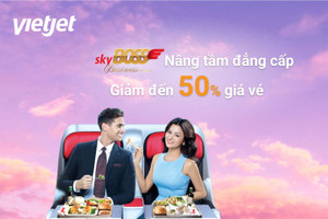 Nâng tầm đẳng cấp cùng Vietjet Air với ưu đãi 50% hạng vé Skyboss Business & Skyboss