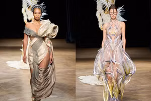 BST Haute Couture Thu Đông 2022 kiệt tác 3D từ Iris van Herpen