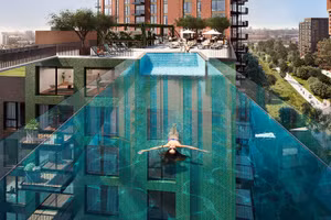 Bể bơi Acrylic không bệ đỡ lớn nhất thế giới