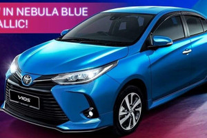 Toyota Vios 2022 có thêm màu ngoại thất xanh dương