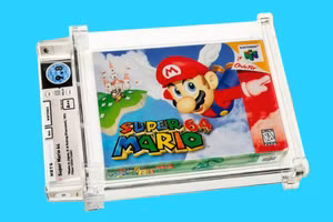 Băng video game Super Mario 64 được bán với giá kỷ lục 1,56 triệu USD