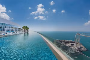 Cận cảnh hồ bơi vô cực cao nhất thế giới - Niềm tự hào của người Dubai