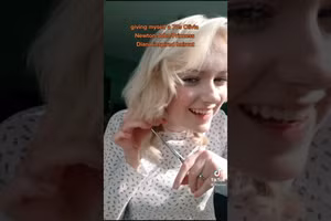 TikToker đã thành công tạo kiểu tóc ngắn đầy yêu kiều và quý phái của công nương Diana