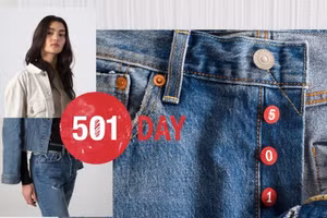Levi's kỷ niệm 148 năm ra mắt dòng quần jeans 501® xanh biểu tượng