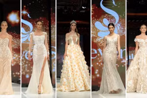 NTK Trần Phương Hoa ra mắt bộ sưu tập áo cưới cao cấp VIET Flora