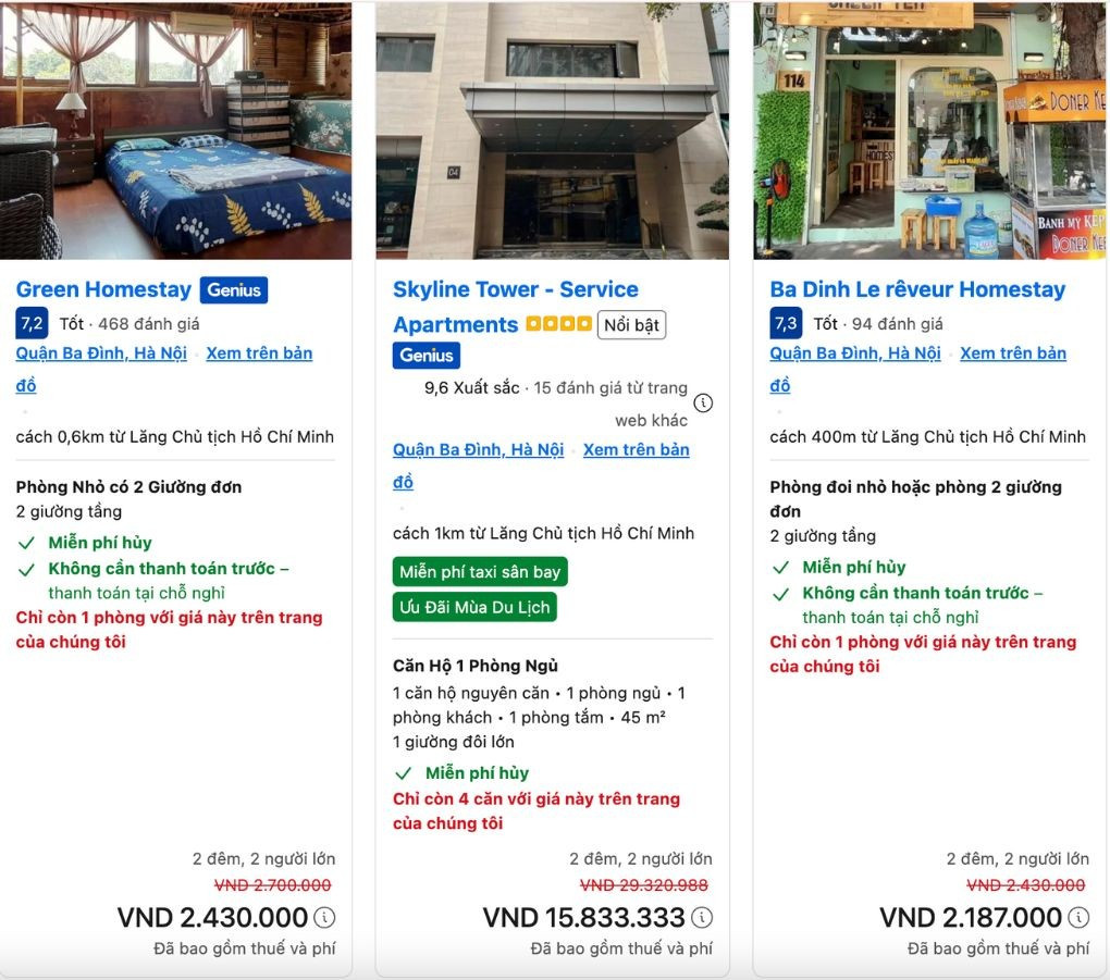 Các khách sạn quanh khu vực Ba Đình gần như đã kín chỗ, số ít phòng còn lại đều có mức giá cao hơn mặt bằng chung thiet-ke-chua-co-ten.jpg