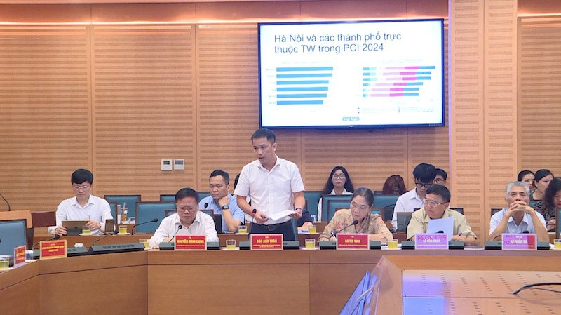 Ông Đậu Anh Tuấn, Phó Tổng Thư ký kiêm Trưởng ban Pháp chế, Liên đoàn Thương mại và Công nghiệp Việt Nam phát biểu tuan.jpg