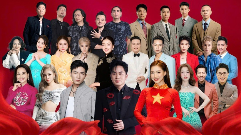 Các nghệ sĩ tham gia chương trình “Tự hào là người Việt Nam” tuhao.jpg