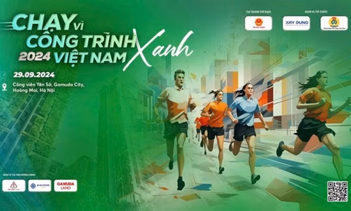 Lần đầu tiên, Báo Xây dựng tổ chức Giải chạy bộ “Vì Công trình xanh Việt Nam năm 2024” dự kiến vào ngày 29/9/2024 quy mô gần 1.000 vận động viên tham dự