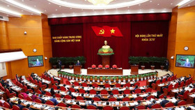 Hội nghị lần thứ nhất Ban Chấp hành Trung ương Đảng khóa XIV. Ảnh: TTXVN