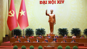 Thủ tướng Phạm Minh Chính điều hành phiên bế mạc Đại hội. Ảnh: TTXVN