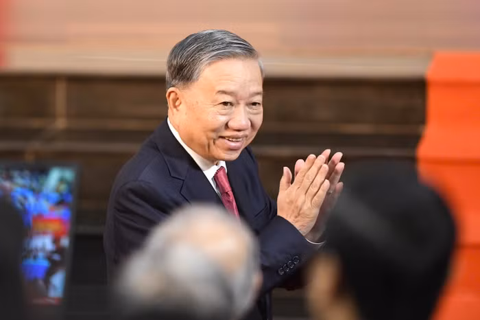 Tổng Bí thư Tô Lâm dự "Lễ công bố Nghị quyết của Quốc hội về sáp nhập tỉnh, thành phố cùng các quyết định của Trung ương Đảng thành lập đảng bộ tỉnh và nhân sự lãnh đạo địa phương" tại TP.HCM