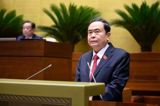 Chủ tịch Quốc hội Trần Thanh Mẫn phát biểu khai mạc Kỳ họp thứ 9
