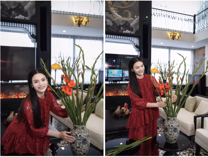 Tết năm nay, nữ NSND đón xuân trong căn nhà được xây dựng giữa khuôn viên rộng lớn ấy, không gian bề thế, xanh mát và được chăm chút tỉ mỉ từng góc nhỏ