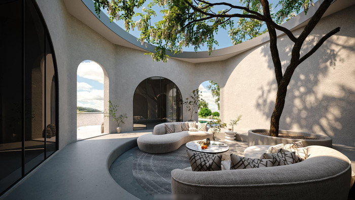 Cặp đôi tận dụng tối đa không gian với một thiết kế mở để phù hợp với sở thích nghỉ dưỡng của vợ chồng