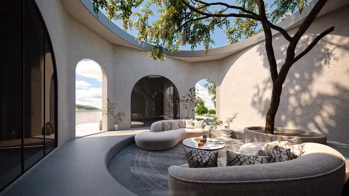 Cặp đôi tận dụng tối đa không gian với một thiết kế mở để phù hợp với sở thích nghỉ dưỡng của vợ chồng