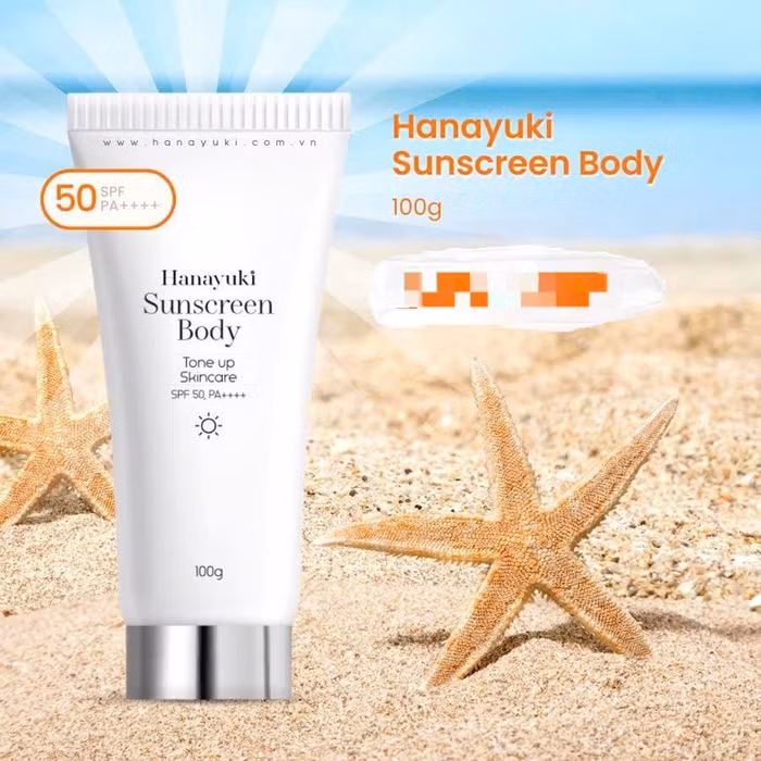 Hình ảnh sản phẩm Hanayuki Sunscreen Body - Hộp 1 tuýp 100g