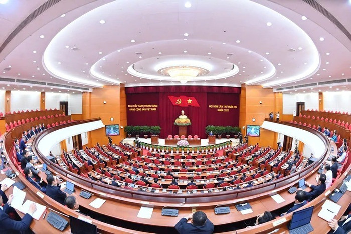 Quang cảnh Hội nghị Trung ương 12 của Đảng